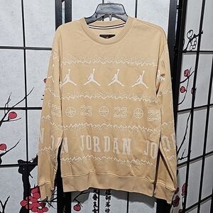 Jordan Essentials Festive Fleece Pullover Sweater Size Large NWT